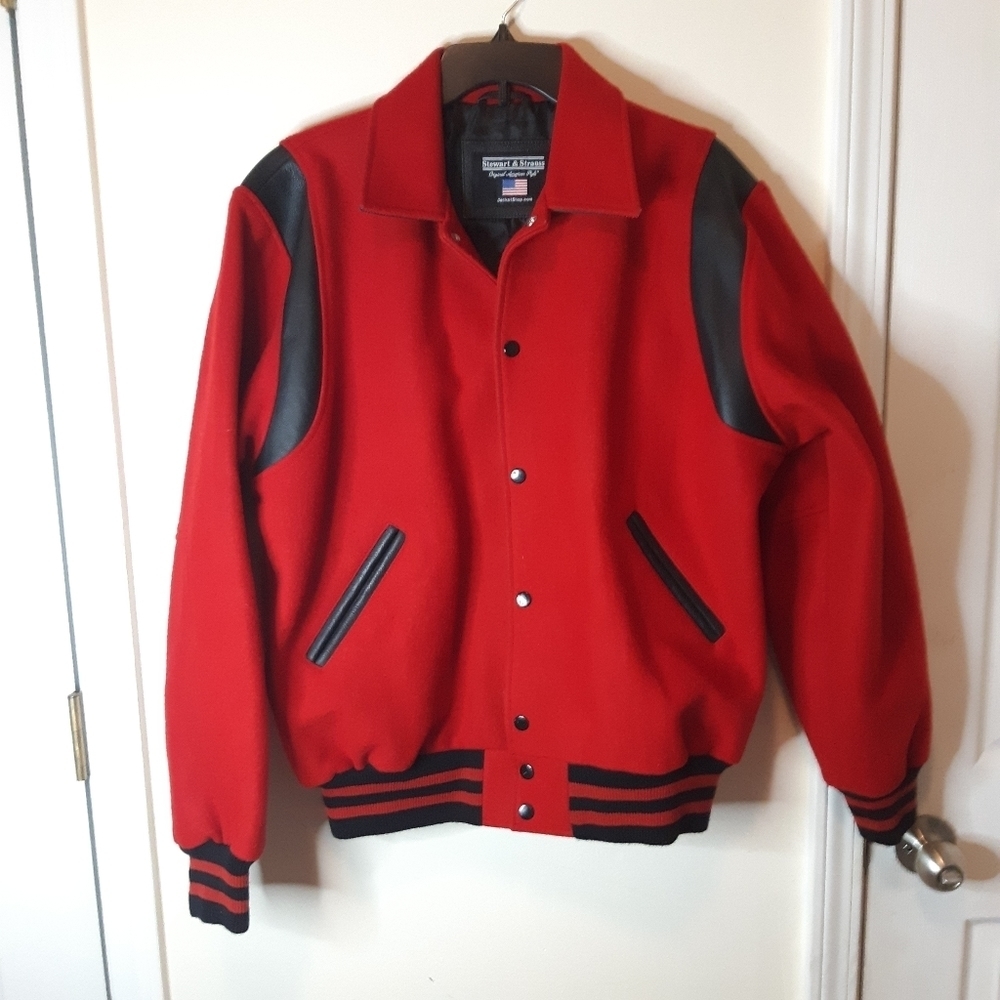 Stewart & strauss red and black jacket